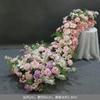 Flor Artificial Banquete de Cumpleaños Cascada Flor de Mesa Flor Colgante Tira de Flores Exhibición de Belleza Fila de Flores Colgantes Escenario de Boda Decoración de Compromiso Flor