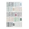 Internet Vermelho Nail Art Stickers Leopardo Europeu e Americano Animal Textura pintado à mão Cartoon Nail Art Stickers Little Red Book Decoração Adesivos de unhas