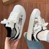 Zapatillas Casual Personalizadas de Suela Gruesa para Aumentar Altura Fufu Zapatos Blancos Otoño 2025 Nuevos Zapatos para Estudiantes de Suela Gruesa para Deporte y Ocio
