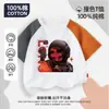 Nueva Camiseta de Manga Corta Delta Action Clothing para Niños Algodón Puro Casual Weilong Manga Media Lobo Rojo Top Holgado Verano