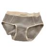 Ropa interior femenina de algodón con hilo, con borde de letras, cómoda, transpirable y agradable para la piel, de cintura media, antibacteriana y sin marcas.