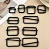 Fio de Ferro Quadrado Pintado de Preto para Eletroforese Transfronteiriça com Fivela, Fivela com Argola Redonda para Acessórios de Bolsa, Fivela de Argola em D de Fio de Ferro