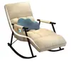 Sillón mecedor de lujo para sala de estar, reclinable para adultos, silla de ocio para balcón en casa, sofá mecedor plegable para siestas, silla perezosa