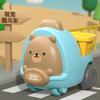 Atacado Dropshipping Desenho Animado Veículos de Construção de Liga Escavadeira Durável para Meninos e Meninas Brinquedo Realista Infantil Carro de Empurrar por Inércia