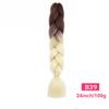 Xuchang en stock, trenza de doble color, trenza jumbo, peluca africana, trenza sucia, trenza degradada, cabello, venta al por mayor