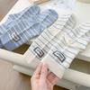 Meias japonesas listradas sem osso, meias infantis de tecido tubular, atacado, estilo acadêmico, meias femininas de algodão, primavera e verão