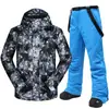 MUTUSNOW/Mutu snow fábrica direta tamanho grande traje de esqui terno masculino à prova d'água acolchoado quente uma geração de pelo