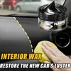 Cera para Mantenimiento de Interiores de Coche Kineshinex, Crema para Cuidado de Asientos de Cuero Genuino, Agente de Mantenimiento para Plástico del Tablero