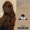 Horquilla pequeña con forma de perla de princesa, accesorio para el cabello sencillo, de alta gama, combinable con todo, color blanco, con lado roto para niña