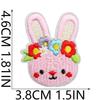 Parches Bordados de Conejo de Pascua, Parches de Huevo de Pascua, Decoraciones para Ropa Festiva, Parches de Zanahoria, Parches Bordados de Pollito