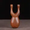 Pente Personalizado para Massagem dos Meridianos da Cabeça, Pente de Sândalo, Pente de Madeira de Cinco Dentes, Pente de Dentes Largos, Raspagem para Olhos e Rosto, Cuidados com o Cabelo