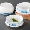 Kaiba Vajilla de Melamina Especial para Hot Pot Rodajas de Cintura, Mondongo, Intestinos de Ganso, Intestinos de Pato Bol, Bol Grande de Mondongo Imitación Porcelana Comercial, Bol Profundo