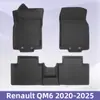 Adecuado para Renault Qm6 2020-2025 Material 3D para Todo Clima Alfombrilla de Piso Xpe Alfombrilla de Cajuela