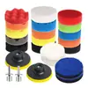 Disco de Esponja para Pulir y Encerar Cuidado de la Belleza del Coche Transfronterizo de 3 Pulgadas Set de 22 Piezas Kit de Encerado Rueda de Esponja para Máquina Pulidora