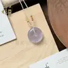 Pingente de pedra olho de gato branco "Paz e Serenidade", pingente de pedra olho de gato "Paz e Serenidade" de alta qualidade, cristalino, presente, pingente de pão de vidro
