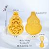 Jin Yan long não desbota ouro diy acessórios diamante Buda cabaça pingente colar pode ser aberto e fechado chinês suéter corrente