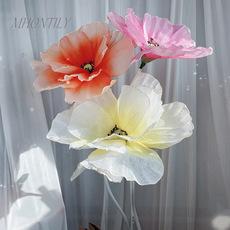 Gran simulación de fuegos artificiales, accesorios para bodas, flores falsas, exhibición de ventana, accesorios de fotografía de estudio, simulación de flores de lino