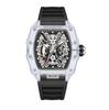 Reloj de Barril Trendy de Cuarzo de Comercio Exterior Transfronterizo Reloj de Moda Transparente para Hombre Reloj de Silicona Luminoso Impermeable Reloj