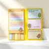 Bloc de Notas Adhesivas de Forma Irregular Ins Creativo Japonés Minimalista Libro de Mensajes Pegatina Reutilizable Diario Cuaderno Etiqueta