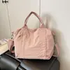 Bolso de Tote Minimalista Estilo Japonés Versátil 2025 Nuevo Bolso de Lona de Gran Capacidad para Mujer Bolso de Hombro Cruzado