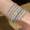 Pulseira Ajustável Redonda de Zircônia Super Brilhante, Luxo Leve, De Alta Qualidade, Pulseira Fashion e Simples, Design de Nicho, Joia de Mão para Mulheres