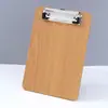 Portapapeles de Madera Espesor A4/A5 Tablero de Clip Tablero de Escritura Clip Papelería Bloc de Notas Estera Clip para Examen Menú