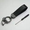 Llavero para coche de hombre de negocios textura avanzada patrón de fibra de carbono llavero para coche eléctrico logo logo logo creativo