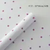 150G Papel de Tarjeta Grueso con Puntos Crema Papel de Empaque de Flores Redondo Puntos Retro Material para Manualidades Florales Hecho a Mano DIY