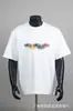 Alcatraz Cort Manga Corta Estilo Callejero Europeo y Americano Casual Hip-Hop Moderno Unisex Pareja Camiseta de Manga Corta para Verano