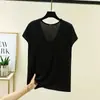 Nuevo modelo de verano, camiseta sin mangas de modal con cuello ovalado, corte holgado, adelgazante, talla grande, top simple y versátil