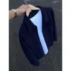 Camisa de manga larga con estampado retro de escamas de dragón estilo americano, colección primavera/otoño para hombre, moda de calle, corte holgado, casual, camisa/chaqueta versátil