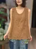 Verano Nuevo Estilo Japonés Dulce Sin Mangas Jacquard 3D Bordado Chaleco Holgado Casual Versátil Top Básico Venta al por Mayor