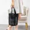 Bolsa de natação de malha com múltiplos bolsos, bolsa de armazenamento de viagem portátil, bolsa de banho portátil, bolsa de praia de poliéster, exclusiva transfronteiriça