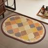 Alfombrilla de Baño de Barro Diatómico Estilo Retro para Puerta de Baño del Hogar Alfombrilla de Suelo para Baño Absorbente de Agua, Secado Rápido, Resistente a Manchas y Antideslizante Alfombrilla Venta al por Mayor