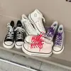 Zapatos de Lona con Cabeza de Mango de Caña Alta para Mujer 2025 Nuevos de Verano Zapatos de Tela de Cabeza Ancha Estudiantes Versátiles Tenis de Punta Cuadrada Suelas Gruesas