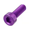 Tornillos de aleación de aluminio 7075 con cabeza de copa y hexágono interior, tornillos con cabeza cilíndrica y hexágono interior anodizados en púrpura m3m4m6