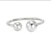 2025 Corea del Sur Nueva Moda Simple Pulsera Esférica Brillante para Mujer Todo Combina Pulsera Metálica de Alta Gama Amazon