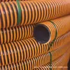 Tubo de Plástico PVC Reforzado Negro y Amarillo Engrosado Resistente al Desgaste para Transportar Gránulos, Polvos y Sólidos, Tubo de Bombeo de Arena Acanalado, Tubo de Succión de Reciclaje de Gran Diámetro