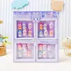 Pegatinas con Forma de Labubu de Dibujos Animados, Pegatinas Adhesivas, Pegatinas Creativas de Resina Estéreo 3D para Refrigerador, Pegatinas para Teléfono Móvil, Accesorios de Joyería