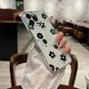 Funda de teléfono negra floral simple y única, estilo ins, fresca y minimalista, para iPhone 13, cubierta protectora suave transparente para Apple 17 Pro