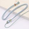 Bucle trenzado simple cuerda trenzada pendant de sándalo rojo cordón cuentas de barril de alta calidad cuentas blancas accesorios antiguos para bricolaje cuerda para collar