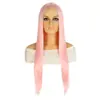 Peruca Nova da Moda Europeia e Americana da Amazon, Peruca Frontal de Renda, Peruca de Cabeça Inteira, Moda Africana, Cabelo Longo Liso