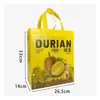 Bolsa de Mano No Tejida de Durazno Personalizada Bolsa de Embalaje Especial para Regalo de Durazno de Tienda de Frutas Bolsa de Embalaje para Tienda de Frutas