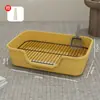 Banheiro Extra Grande para Cachorros com Recurso Anti-Salpico de Urina, Grade de Ferro Removível, Cerca Alta para Cães Pequenos, Suprimentos para Animais de Estimação no Atacado