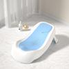 Asiento de Soporte y Reclinable para Baño de Bebé, Soporte Universal para Bañera de Bebé, Alfombrilla Antideslizante, Red para Baño de Recién Nacido, Tamaño Grande