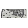 Diadema con nudo floral de tela con estampado de cruz para el pelo, accesorio deportivo para el pelo, para yoga y fitness, ideal para el verano