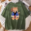 2024Wish Roupas Femininas da Moda Estampa Digital de Gato Fofa e Divertida Camiseta Simples Fashion para Homens
