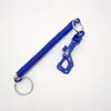 Cordas Espirais de Plástico no Atacado em Estoque, Chaveiros Espirais Coloridos, Cordas Espirais Anti-Perda para Chaves, Correntes para Celular de Motocicleta