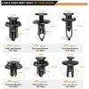 Explosões de comércio exterior 121pcs carro nylon buckle painel da porta 120pcs fivela do carro 121pcs conjunto de fixadores
