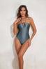 Traje de Baño 2026 Estilo Nuevo con Estampado de Posicionamiento para Mujer, de una Pieza, que Oculta el Vientre, Adelgazante, Sexy, Protector Solar, con Falda Transparente, Conjunto de Bikini para Playa